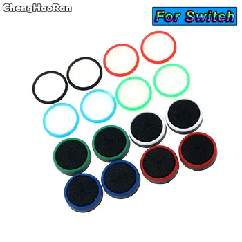 

ChengHaoRan 4pcs Non-slip Silicone Analog Joystick Grip Caps Cover Cases for Nintendo Switch NS Joy-con Controller