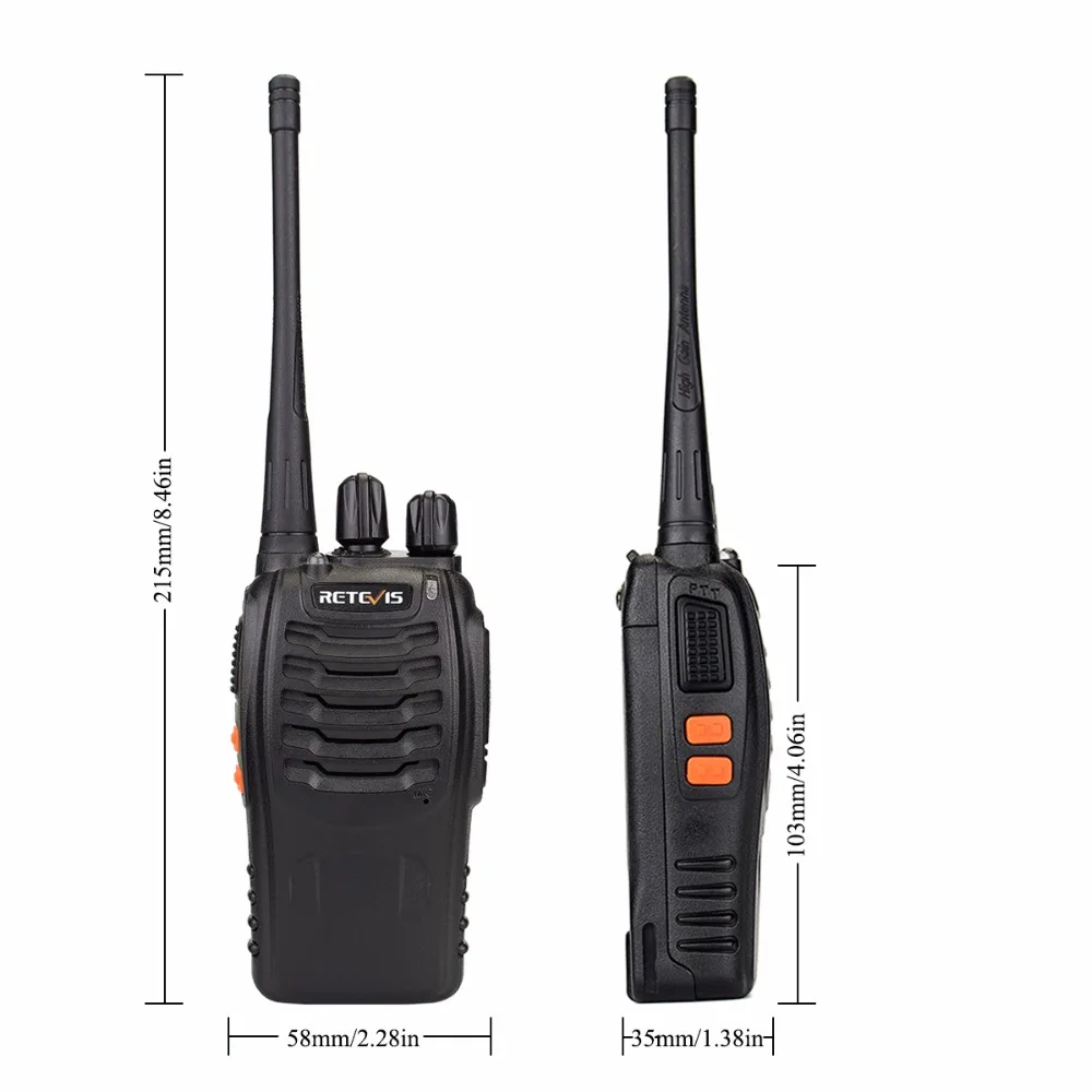 4pcs Portable Walkie Talkie Retevis H777 16CH UHF Ham Radio Hf Transceiver 2 Way cb Radio Station Communicator Walkie-Talkie Set