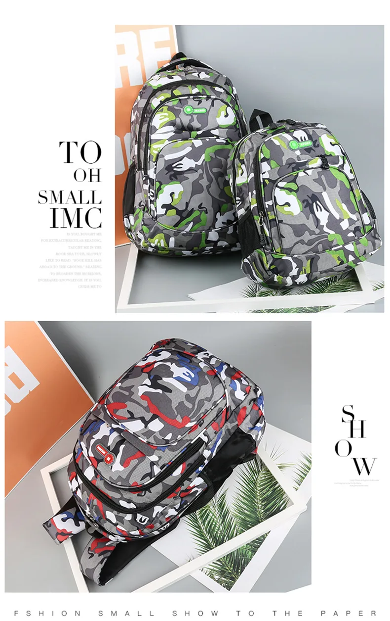 Горячая Новая мода школьные сумки для подростков камуфляж детские школьные рюкзаки школьные сумки для девочек и мальчики дети книга Сумка