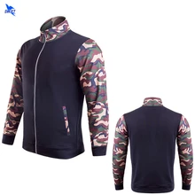Мужские куртки для бега на молнии, кардиган для фитнеса, Спортивная камуфляжная Лоскутная Спортивная толстовка с длинными рукавами, тренировочная верхняя одежда, топы