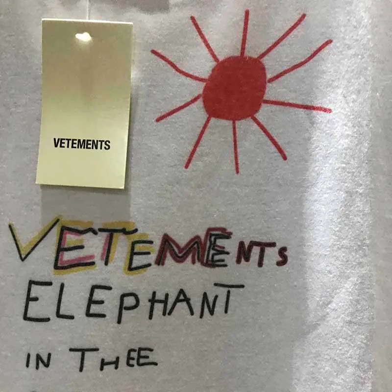 Новинка, Летние Стильные футболки с граффити, Vetements, 1:1, лучшее качество, хлопковая Повседневная футболка в стиле хип-хоп, футболки High Street Vetements