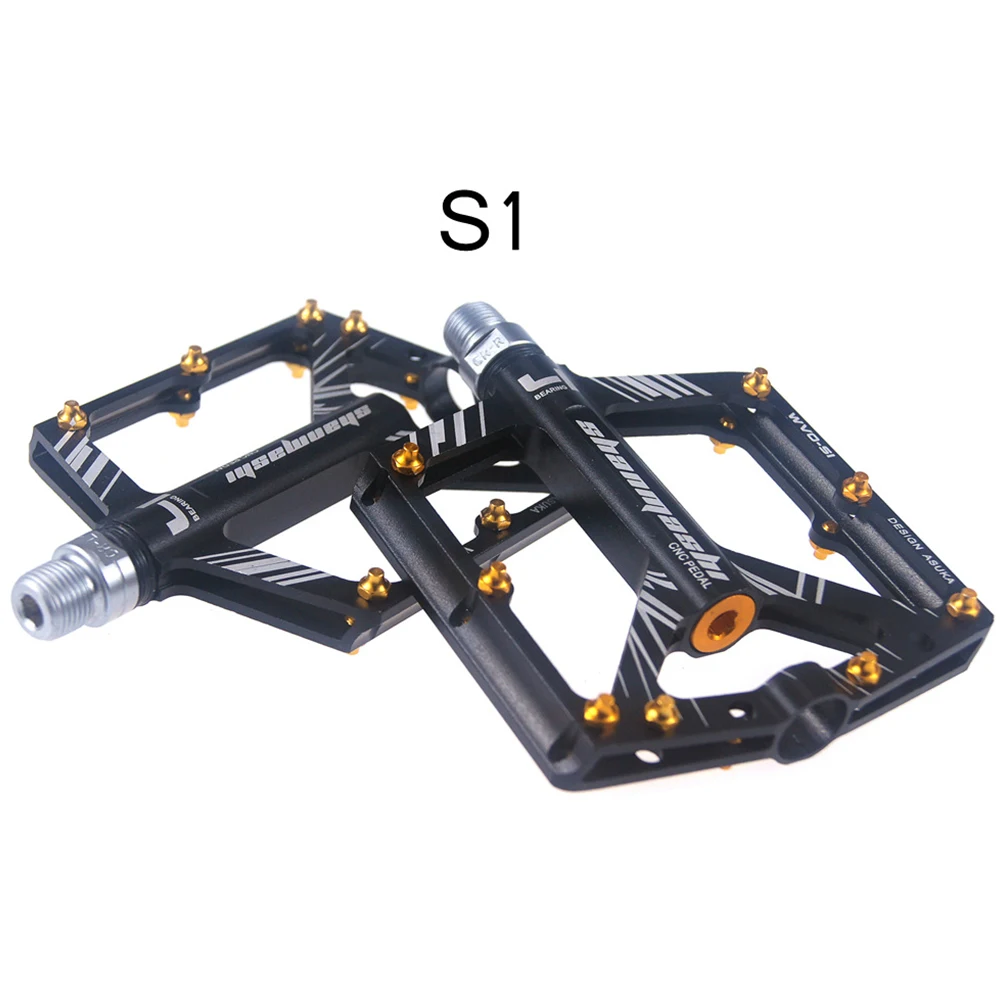 

SHANMASHI Aluminium Alloy bicycle pedal ultralight cycling 8 Bearings non-slip XC DH vtt mtb mountain bike Flat bmx parts pedals