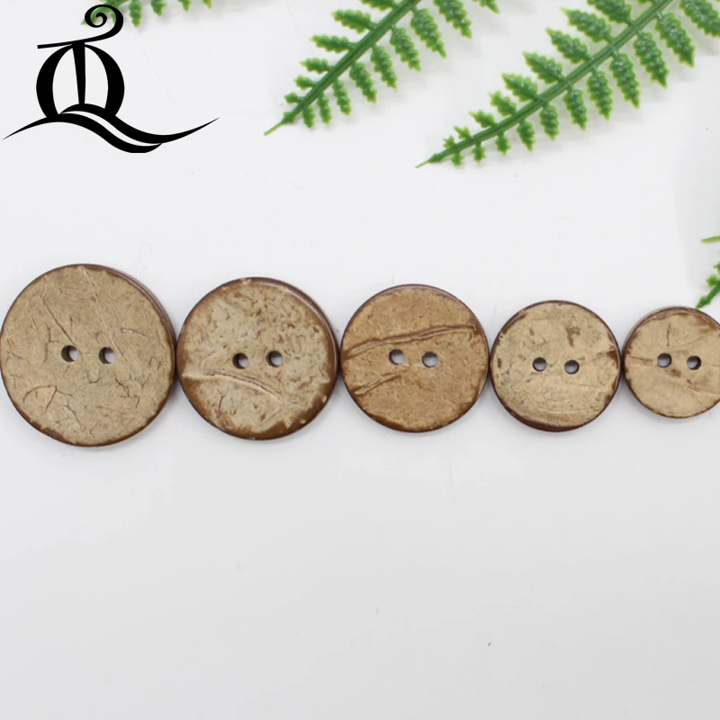 Высокое количество 50 шт. 10 мм-25 мм 2 отверстия DIY круглые кокосовые раковины пуговицы деревянные кнопки для одежды скрапбукинг Швейные аксессуары