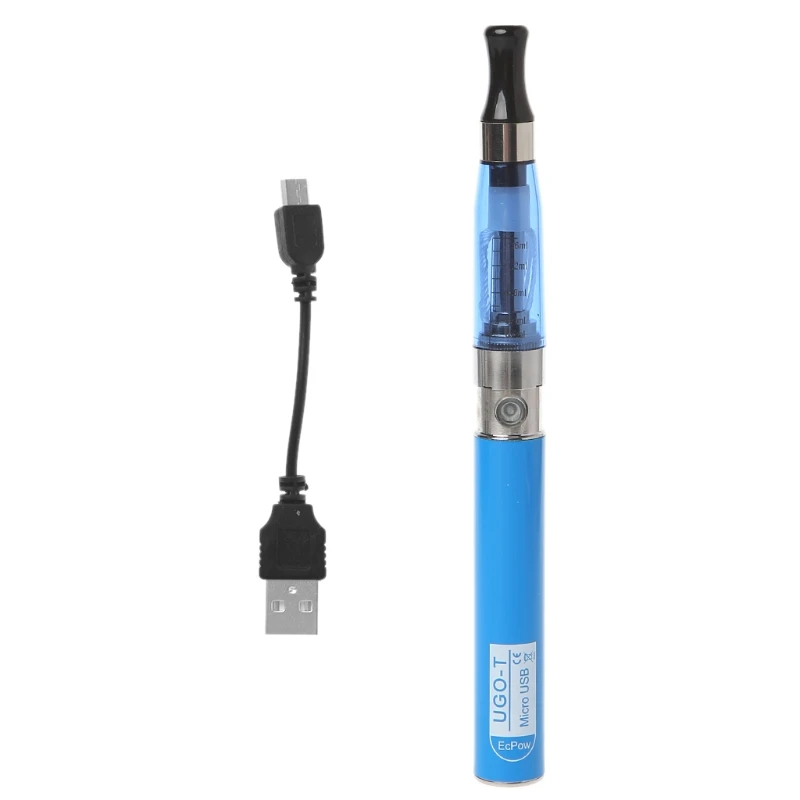Для Ego-T CE4 комплект 650 мАч батарея сторона USB зарядка электронная сигарета атомайзер r - Цвет: Синий