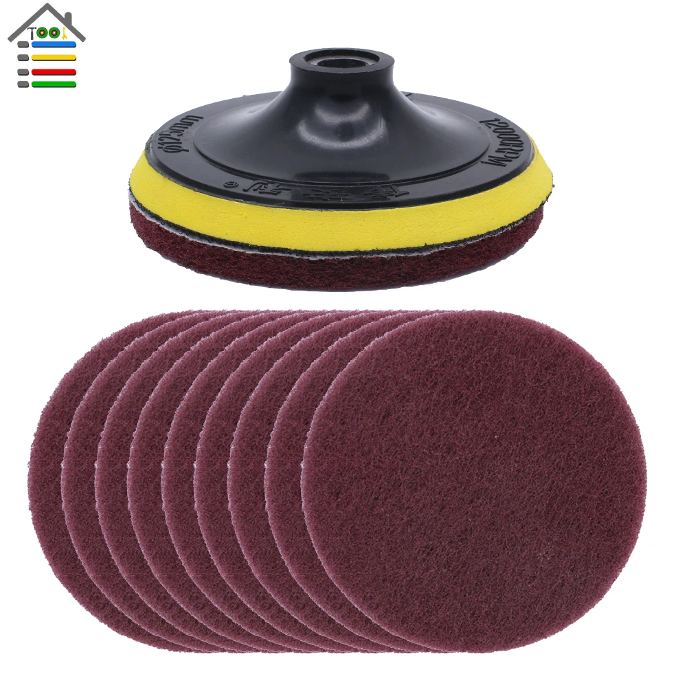 11pc 125mm Angle Grinder Scouring Cloth Disc Scour Tools Car Scouring