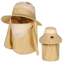 Быстросохнущая Регулируемая шляпа с широкими полями для рыбалки, крышка для лица и шеи с большими полями, мужская шляпа-Панама для охоты, кемпинга, шляпы для рыбалки, Солнцезащитная шляпа