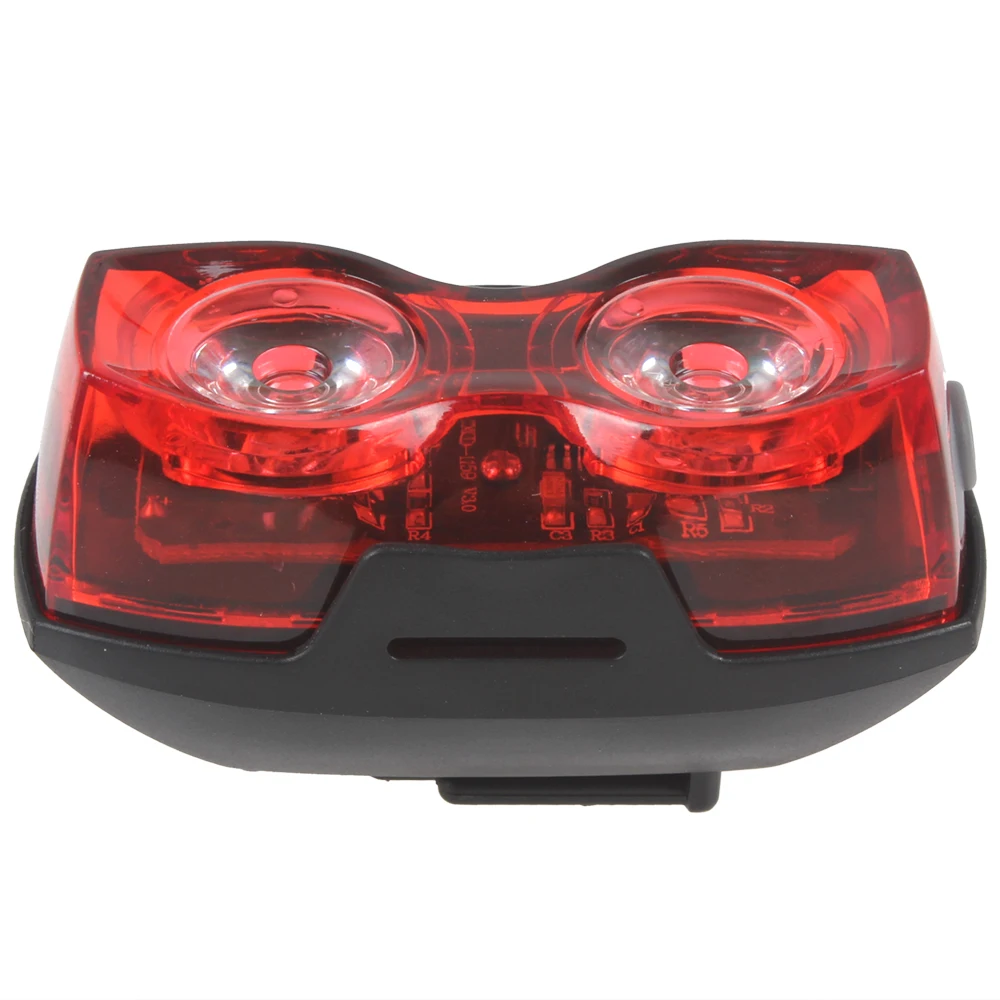 Clearance Waterproof 3V BSK-88 Safety 2 LED Two Eyes Bicycle Tail Light 2