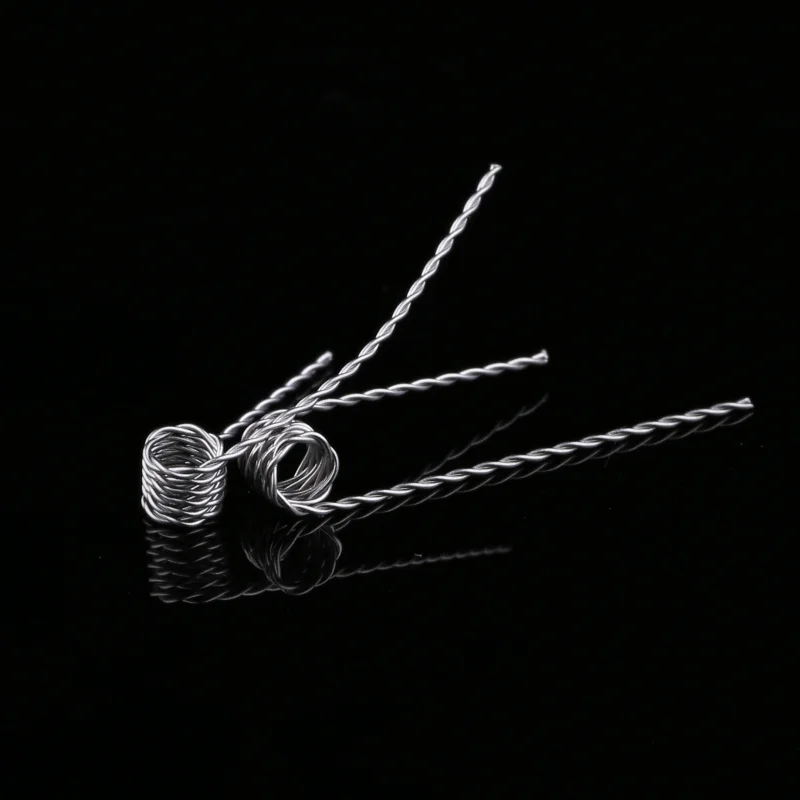 E-XY плоский витой провод плавленый clapton катушки улья предварительно сделанные обёрточная бумага провода инопланетянин микс витой Quad Тигр нагревательная спираль RDA для Vape