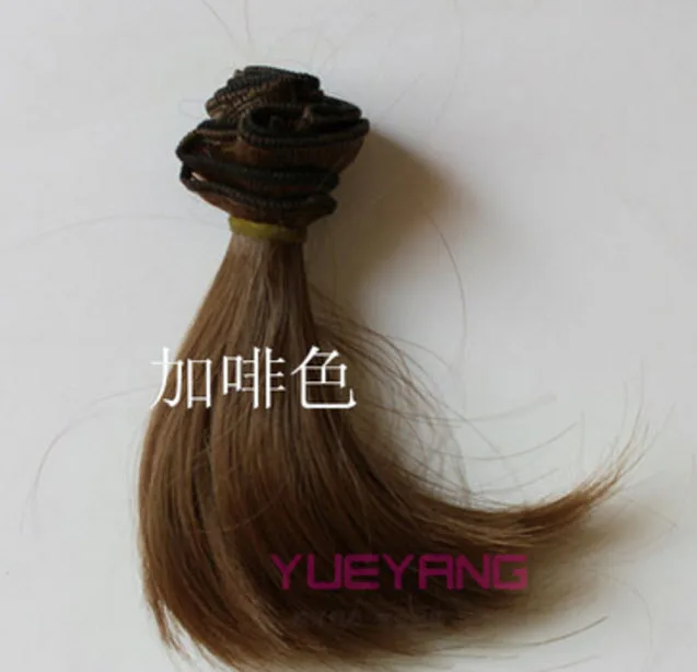 15cm x 100cmnatural Farbe lockige Puppe Perücken Haare DIY für 1/3 1/4 1/6 BJW3N 