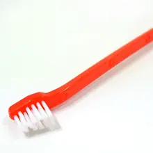 Free Shipping Hot Double Head Brushes Dog Cat Pet Hygiene Teeth Care Toothbrush Clean teeth Pet supplies