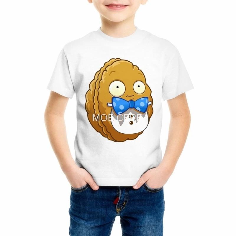 Детская забавная футболка с принтом «Растения против Зомби» для мальчиков и девочек детские летние топы, одежда с короткими рукавами детская футболка для игр 55C-20 - Цвет: 7