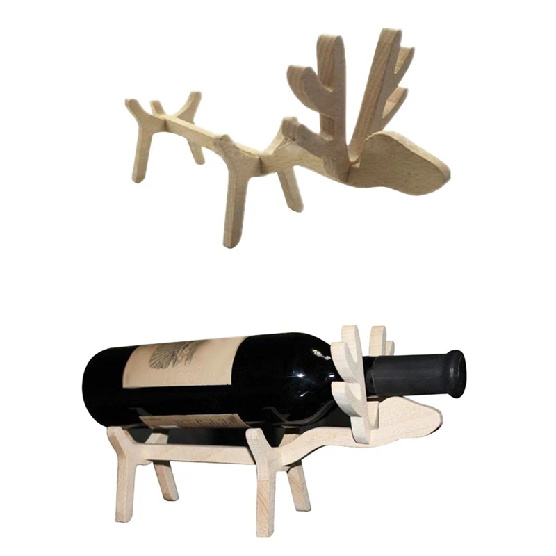 Восхитительный Лось деревянный винный стеллаж креативный винный орнамент домашний декор отличный подарок