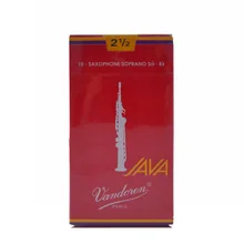 Во Францию Vandoren красная коробка Java Bb сопрано трости для саксофона 2,5#3,0# коробка из 10