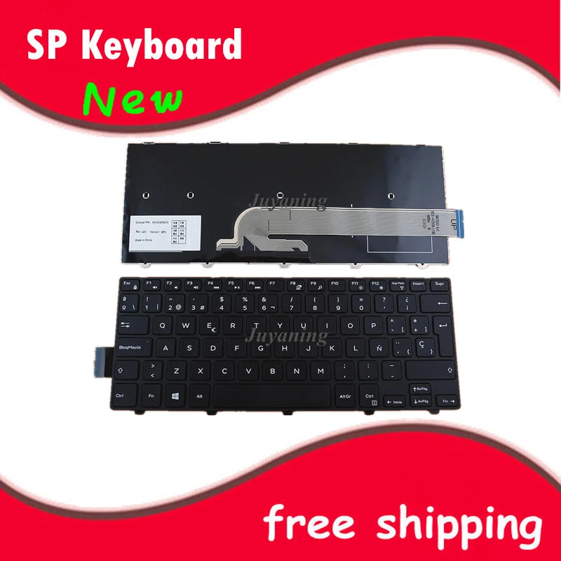 Spanish Keyboard For Dell Inspiron 14 3000 Series 3452 3441 3442 5447 3458 14 3000 5442 5445 7447 Series Laptop Sp Keyboard Replacement Keyboards Aliexpress