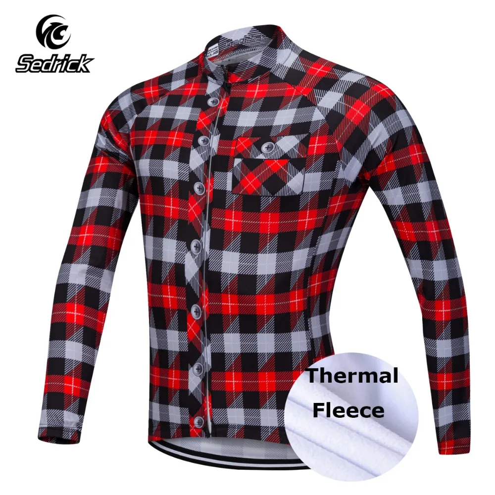 

Sedrick MTB Bicicleta Ropa Ciclismo Winter Spring Long Sleeve Warm Pro Thermal Fleece Cycling Jersey Team T-shirt for Men Women