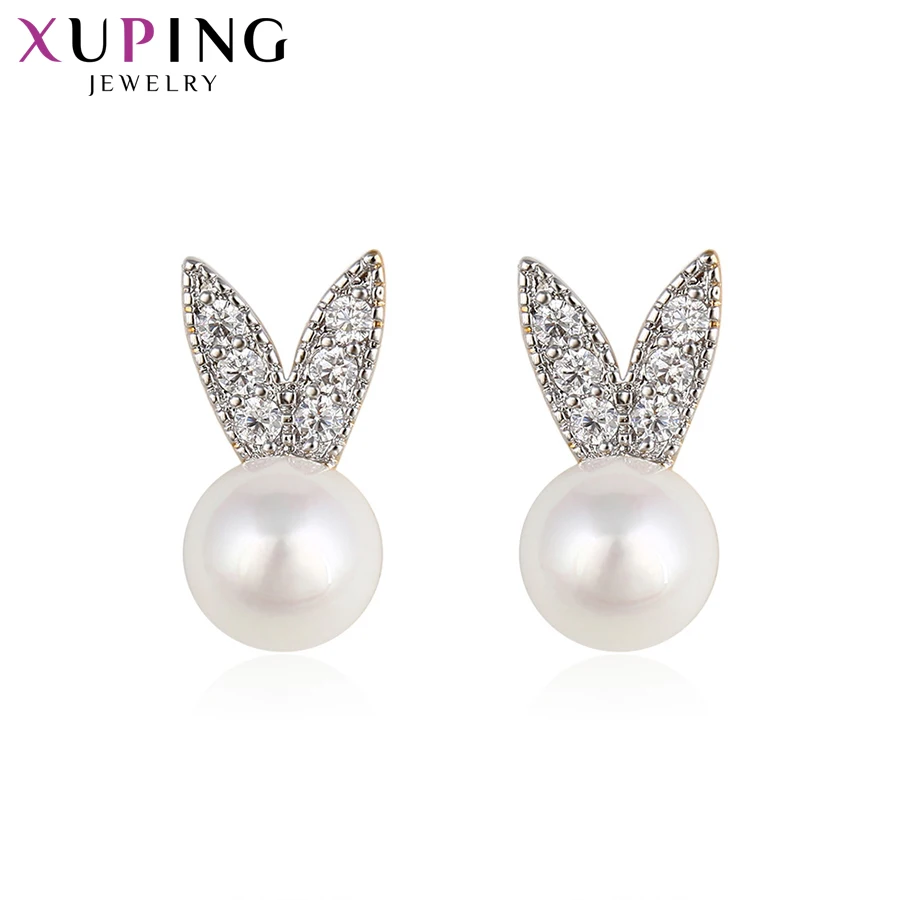 

Xuping Fashion Rabbit Shape Earrings Charm Design Multi-color Plated Valentine's Day Jewelry Gifts S55-93192