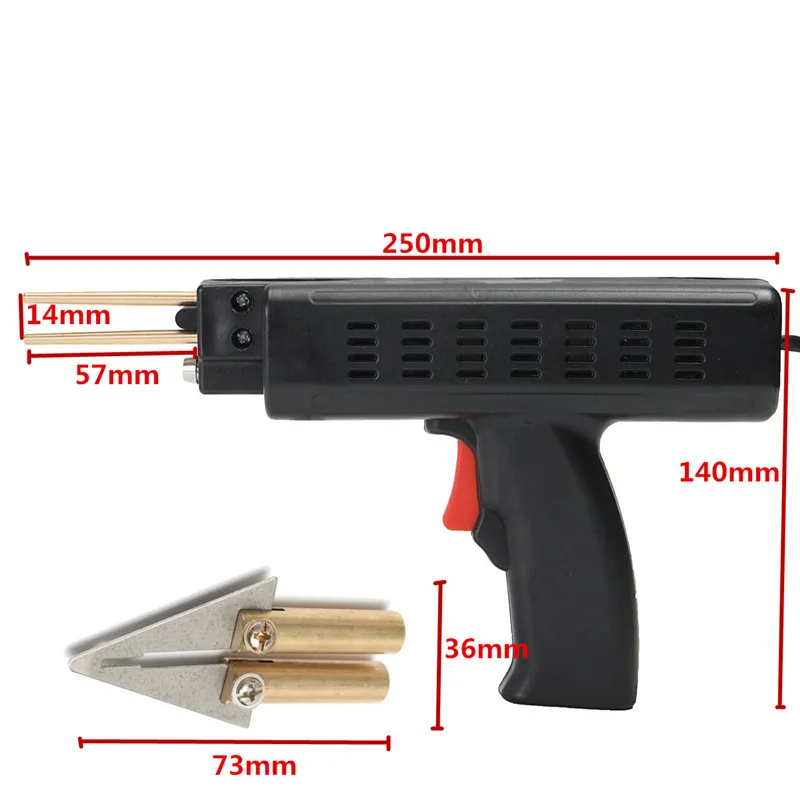 

Welding Torch Repair Kit Car Auto Stapler Bumper Plastic Tool+ 200 Staples