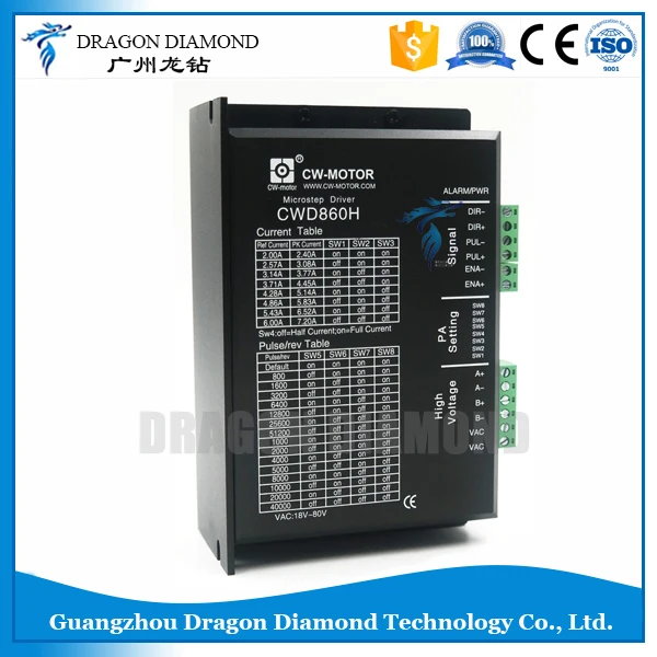 

CWD860H stepper motor driver 2-Phase Micro-step 7.2A cnc step motor driver