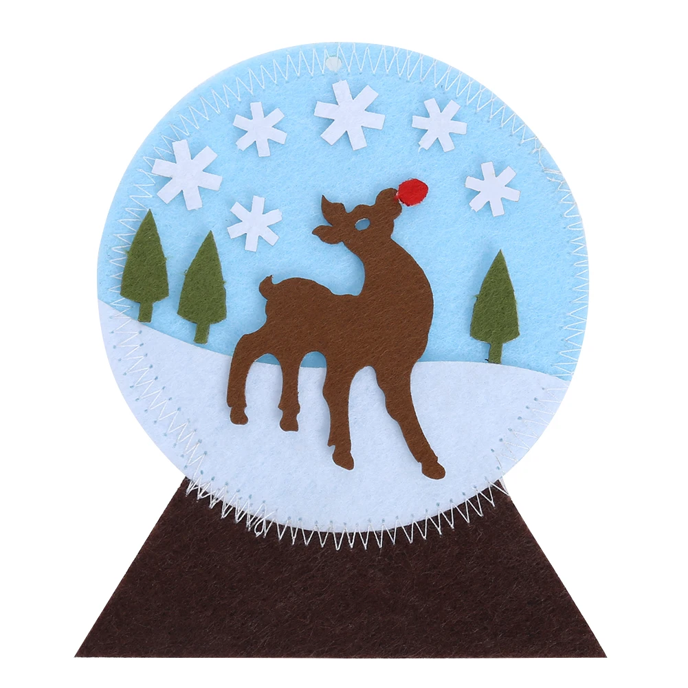 DIYChristmas Coaster CupMat Рождественская елка подвесная подвеска Рождественское украшение