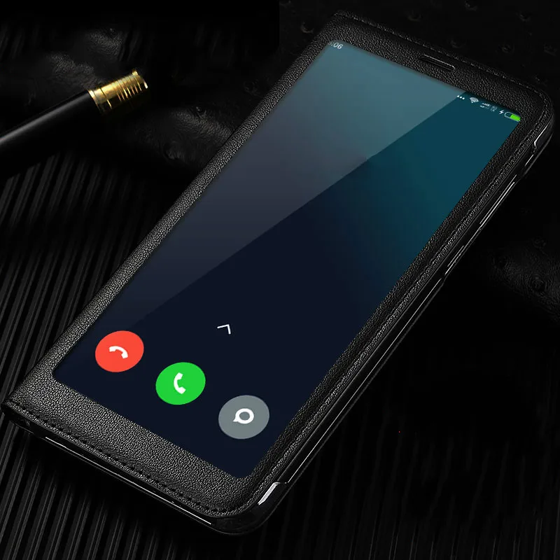 

Newest for Xiaomi Redmi 5/5 Plus Case High Quality Luxury Full View Window Flip Leather Cover for xiaomi redmi 5 redmi 5 plus