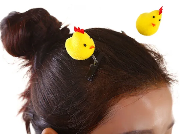 Little Yellow Chicken Hair Clip Fun Make up Decoration - 11