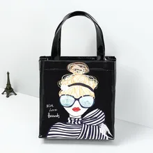 Новая печать на ПВХ женская сумка-шоппер большой емкости водонепроницаемая Сумка Наплечная Сумка для мам