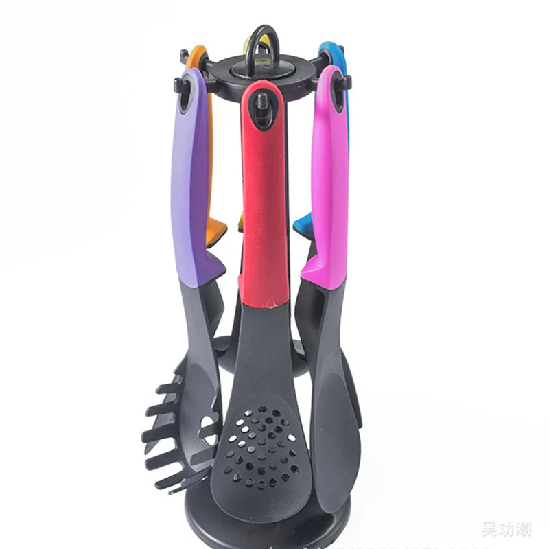 Kitchen utensils nylon material 6 sets of high temperature non-stick soup pot spatula Cooking Tool Sets Kitchen utensils nylon material 6 sets of high temperature non-stick soup pot spatula Cooking Tool Sets