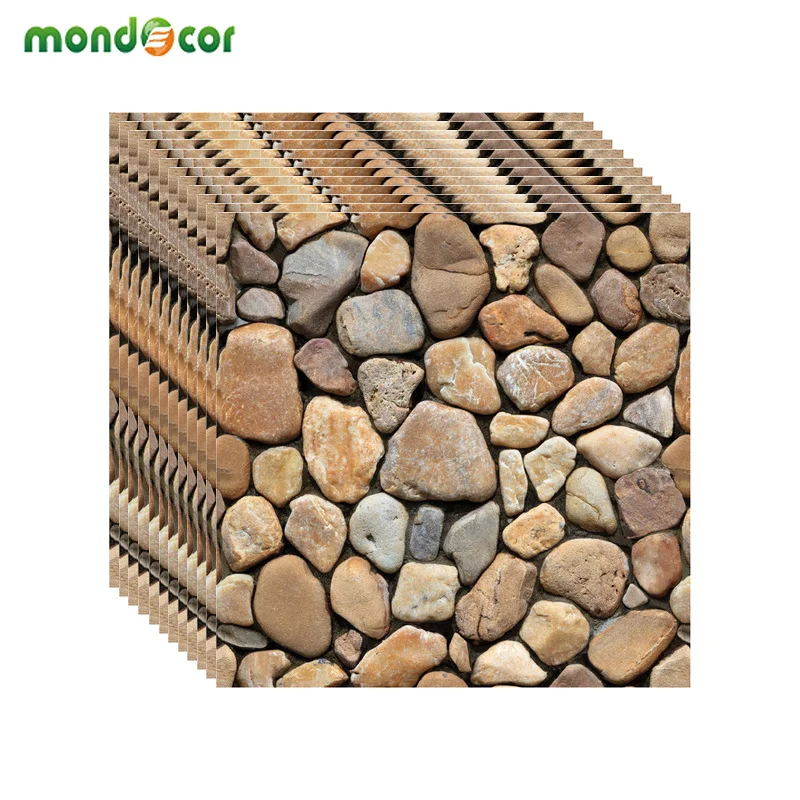 

3D Brick Stone Grain Pattern Wallpaper Self Adhesive DIY Stickers Waterproof Home Decor Bathroom Living Room Wallcovering Decals