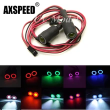 2 светодиодный RC Автомобиль светильник s 4,2 v-6 v светильник набор головной светильник фары для 1/10 RC модель Автомобиль Грузовик 5 мм/8 мм/10 мм Диаметр светодиодный RC автомобиль светодиодный