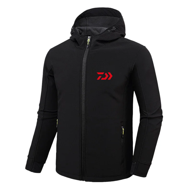

Winter Waterproof Warm Fishing Jacket DAIWA Pesca Suit Soft Shell Velvet Fishing Coat Cold Protection Fishing Clothing