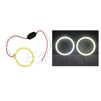 

Hot 1pc COB 80mm LED Car Angel Eye Halo Ring Bulbs Decoration Light Rings White -Y103