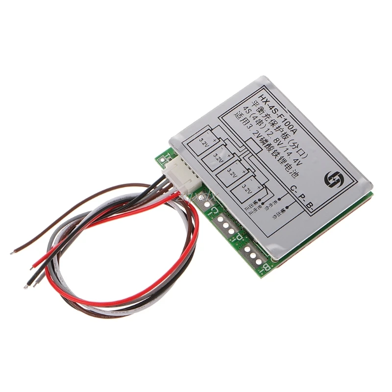 4S 100A w/Balance 3,2 V LiFePo4 LiFe 18650 аккумулятор PCB плата защиты bms