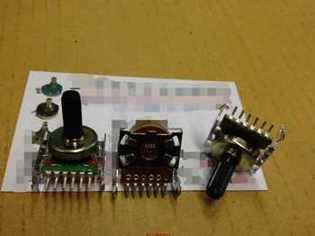 

1pcs/lot 161 horizontal walker double potentiometer A103 A10K handle length 15MM flower R201T North version