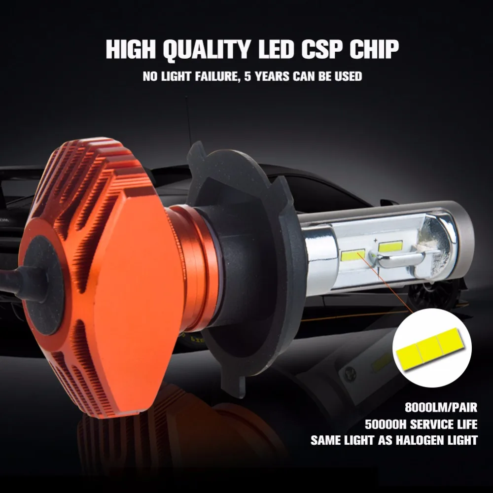 AcooSun H4 Led Car Fanless Bulb H7 Led Auto headlight H1 H11 Fog Lamp 6500K DC12V 9006 Led CSP Chips 80W/set 9005 LED Auto Light AcooSun H4 Led Car Fanless Bulb H7 Led Auto headlight H1 H11 Fog Lamp 6500K DC12V 9006 Led CSP Chips 80W/set 9005 LED Auto Light