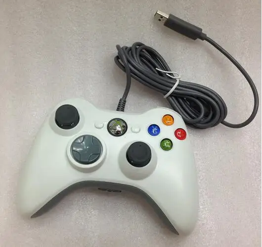 Черный цвет, USB проводной джойстик, геймпад, контроллер для microsoft Xbox Slim, 360 PC, Windows7, джойстик, игровой контроллер