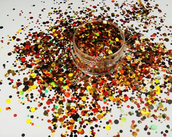 

RMX-004 mix colors Round nail art Glitter Dot Paillette nail design powder for nail gel polish,make up,decoration