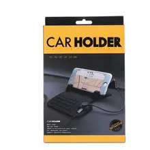 

Car Phone Holder Mount Silicone Pad Cell Phone Bracket with 8 pin&Mirco USB 2 in 1 Connector Cable Magnetic Absorption Charging
