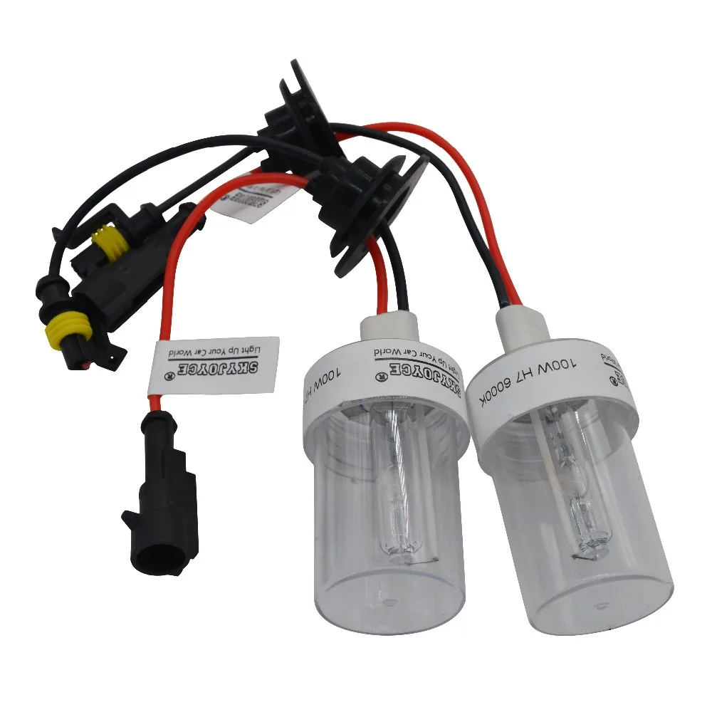 SKYJOYCE 12V Автомобильные фары 100 Вт Xenon HID комплект H1 H3 H7 H11 9005 9006 керамика HID лампы 4300K 6000K 8000K 100W высокая мощность xenon hid балласт