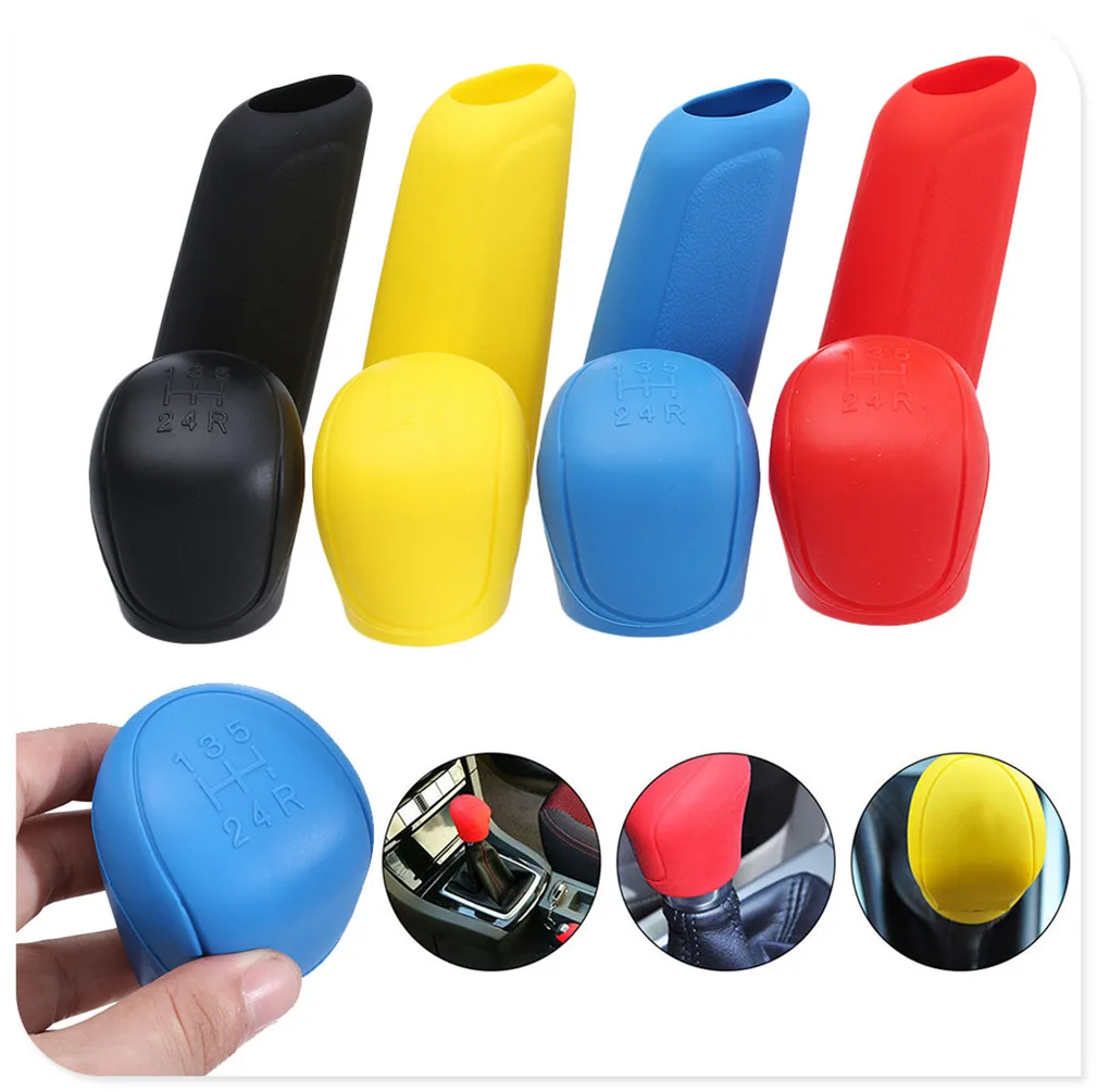 

Car rubber Handbrake Shift Gear Knob Cover for Toyota Tacoma Tercel Tiara Van Venza Yaris Hiace Prius V Hilux Land Cruis
