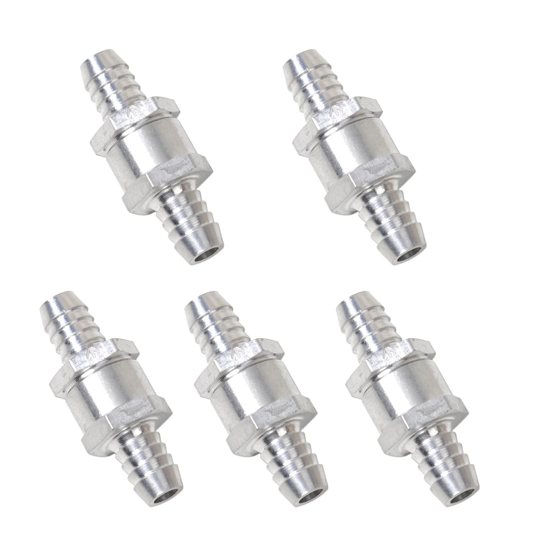 DWCX 5Pcs 12mm 1/2" Aluminum Alloy Fuel Non Return High Pressure One