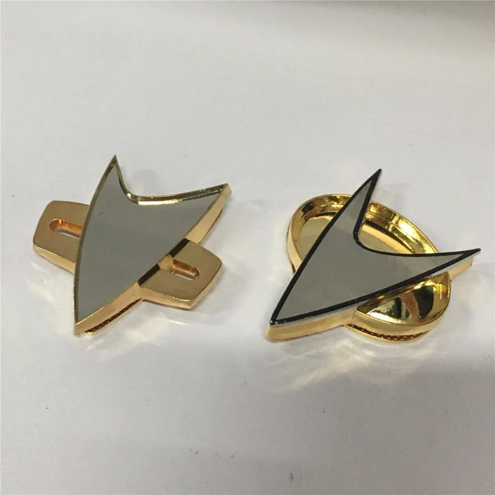 2PCS Star Trek Badge Cosplay Next Generation Voyager Communicator Badge Brooch 