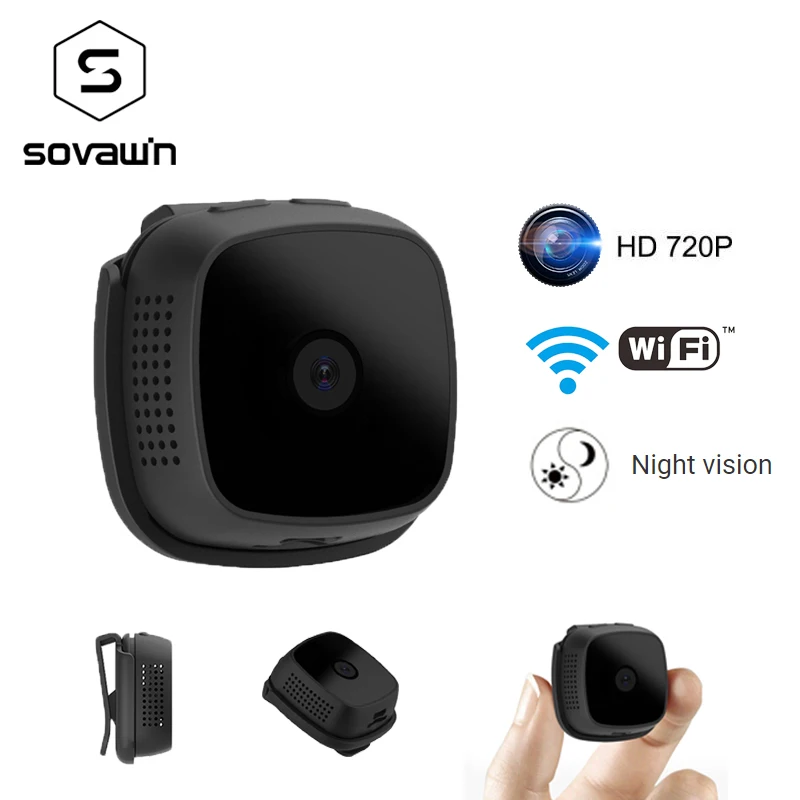 Мини видеокамера SOVAWIN портативная мини камера 720p hd Спортивная беспроводная микро