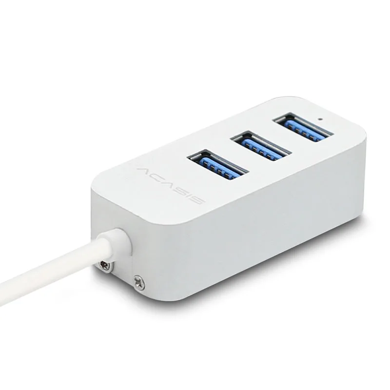 Acasis Алюминиевый Usb Высокоскоростной разветвитель концентратор конвертер Usb 3,0 концентратор 3 порта сплиттер 5 Gpbs Usb сплиттер