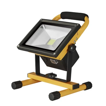 

DC12V-24V 20W Floodlight Rechargeable LED Flood Light Portable Outdoor 10W Spotlight Lamp Camping Work Light With EU Car Charger