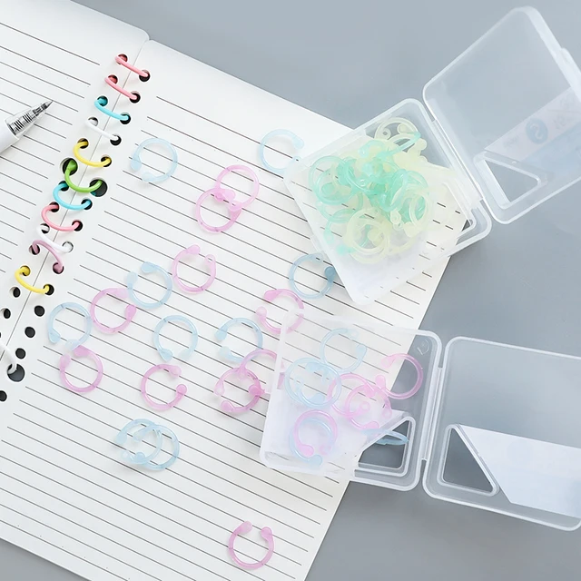 Creative Plastic Multi-Function Circle Ring DIY Albums Loose-Leaf Book Binder Hoops Office Binding Supplies