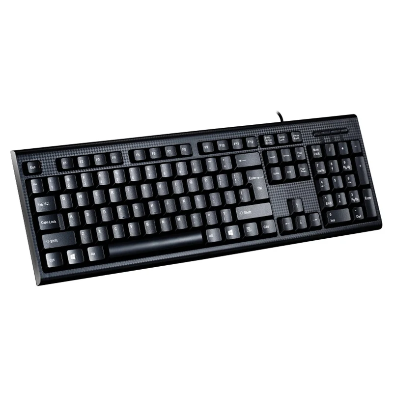 Black Color USB Waterproof Keyboard Ultra thin Quiet Small Size 104