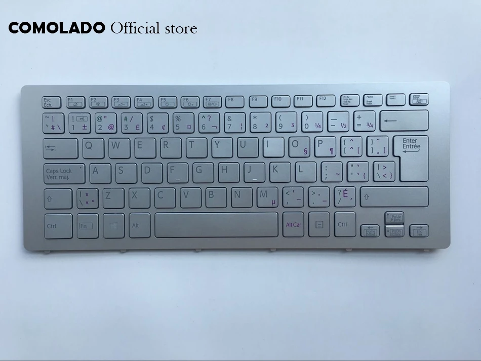 

CF Canada Keyboard for SONY VPC SVF15N SVF 15N SVF15N18SCB silver laptop keyboard Layout