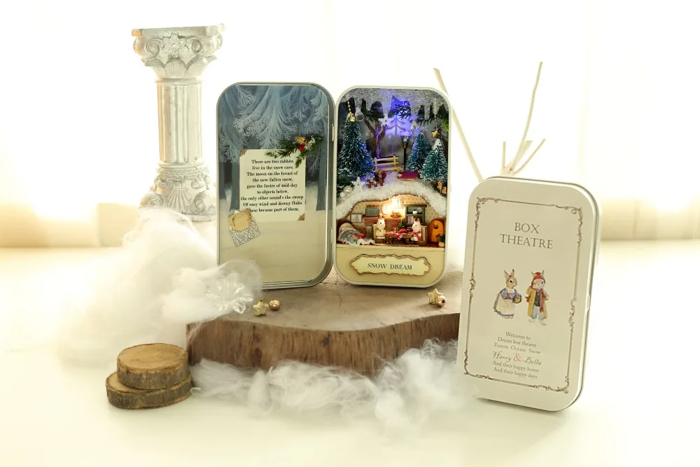 Горячая DIY коробка театр День рождения/Валентина/Рождественский подарок миниатюрная мебель модельные наборы 3D сборные игрушки креативный дневник кукольный домик
