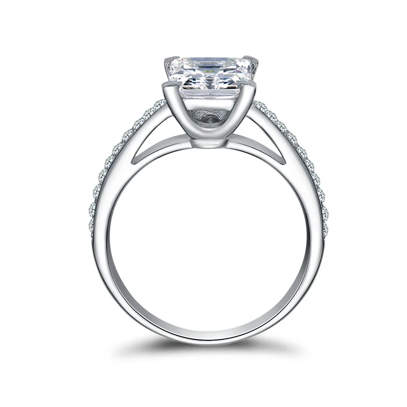 Женские свадебные кольца на палец QYI 1 6 ct имитация бриллианта серебро 925 пробы
