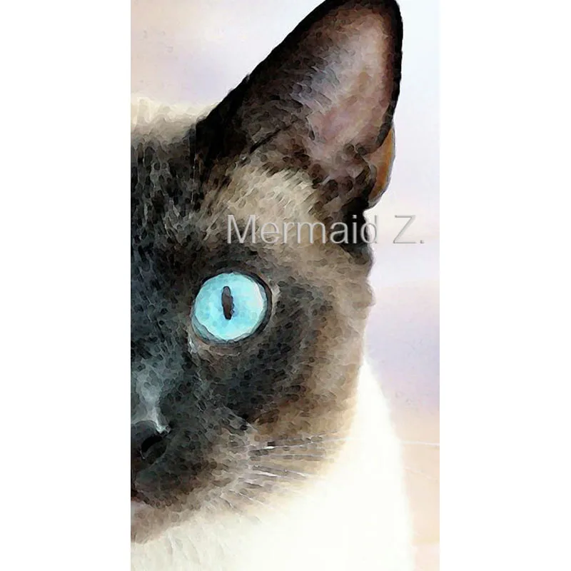 

hand-painted Abstract oil painting watercolor Siamese Cat Art paintings for living room wall canvas painting cuadros decoracion